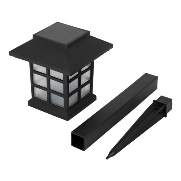 GloboStar® 71523 Αυτόνομο Ηλιακό Φωτιστικό LED SMD 1W 50lm με Ενσωματωμένη Μπαταρία 300mAh – Φωτοβολταϊκό Πάνελ με Αισθητήρα Ημέρας-Νύχτας Αδιάβροχο IP65 Φανάρι Κήπου Ψυχρό Λευκό 6000K