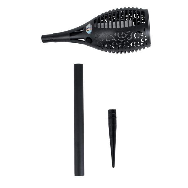 GloboStar® 71527 Αυτόνομο Ηλιακό Φωτιστικό LED SMD 3W 150lm με Ενσωματωμένη Μπαταρία 600mAh – Φωτοβολταϊκό Πάνελ – Αισθητήρα Ημέρας-Νύχτας Φαναράκι Κήπου – Εφέ Φλόγας Διακοσμητικό Αυτόνομο Αδιάβροχο IP65 1500-2000K Φ7 x Υ50cm