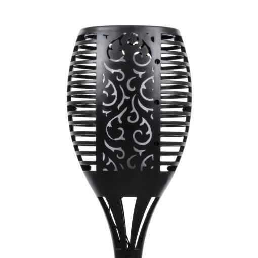 GloboStar® 71529 Αυτόνομο Ηλιακό Φωτιστικό LED SMD 5W 250lm με Ενσωματωμένη Μπαταρία 1200mAh – Φωτοβολταϊκό Πάνελ – Αισθητήρα Ημέρας-Νύχτας Φαναράκι Κήπου – Εφέ Φλόγας Διακοσμητικό Αυτόνομο Αδιάβροχο IP65 1500-2000K Φ11 x Υ75cm