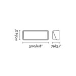 Faro Barcelona HALF Επιτοίχιο Φωτιστικό Μαύρου Χρώματος SMD LED 20W 3000K- 71537