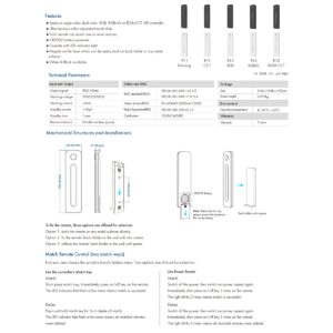 GloboStar® 71545 R10 SKYDANCE Ασύρματο Χειριστήριο Αφής RF 2.4Ghz 1 Group για όλα τα RGBW+WW+CCT SKYDANCE Controller DC 3V 1 x CR2032 – IP20 Μαύρο Μ12.2 x Π5.3 x Υ1.7cm – 5 Years Warranty
