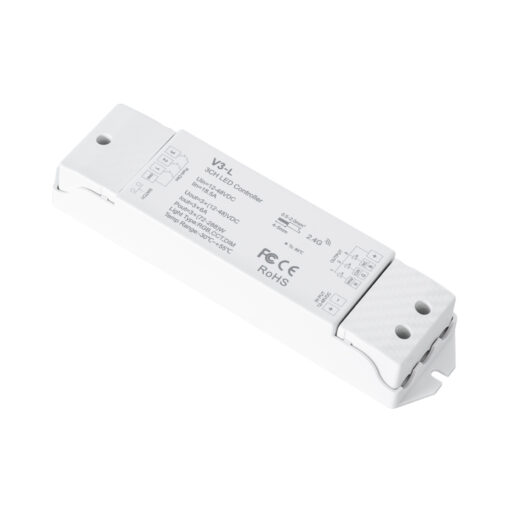 GloboStar® 71547 V3-L SKYDANCE DC RF 2.4Ghz Dimmer High Speed Controller & Push Dimming 3 Κανάλια DC 12-48V 3 x 6A 288W – Max 18.5A 288W – IP20 Μ17.5 x Π4.5 x Υ2.5cm – 5 Years Warranty