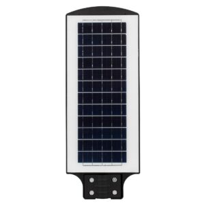 GloboStar® 71552 Αυτόνομο Ηλιακό Φωτιστικό Δρόμου Street Light LED SMD 150W 12000lm με Ενσωματωμένη Μπαταρία Li-ion 9000mAh – Φωτοβολταϊκό Πάνελ με Αισθητήρα Ημέρας-Νύχτας PIR Αισθητήρα Κίνησης και Ασύρματο Χειριστήριο Αδιάβροχο IP65 Ψυχρό Λευκό 6000K