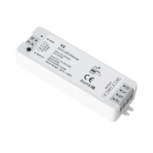 GloboStar® 71564 V2 SKYDANCE DC RF 2.4Ghz Dimmer High Speed Controller 2 Καναλιών DC 12-24V 2 x 5A 120W – Max 10.5A 252W – IP20 Μ10 x Π3.5 x Υ2cm – 5 Years Warranty