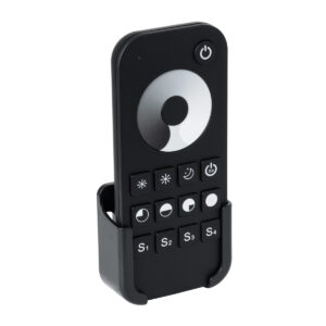 GloboStar® 71569 RT1 SKYDANCE Ασύρματο Χειριστήριο Αφής RF 2.4Ghz 1 Group για όλα τα Μονόχρωμα SKYDANCE Controller DC 3V 2 x AAA – IP20 Μαύρο Μ12.2 x Π5.3 x Υ1.7cm – 5 Years Warranty