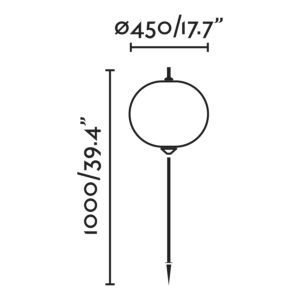 Faro Barcelona HUE OUT Φωτιστικό Εξωτερικού Χώρου με Ακίδα, Λευκού Χρώματος – 71575P-04