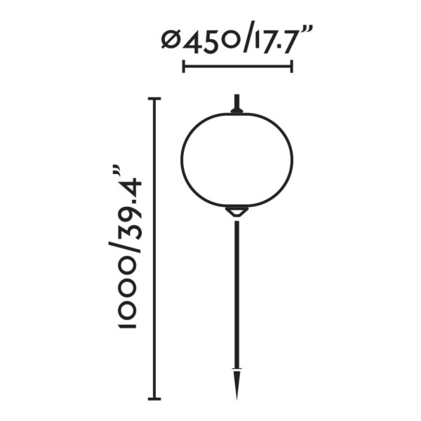 Faro Barcelona HUE OUT Φωτιστικό Εξωτερικού Χώρου με Ακίδα, Λευκού Χρώματος – 71575P-04