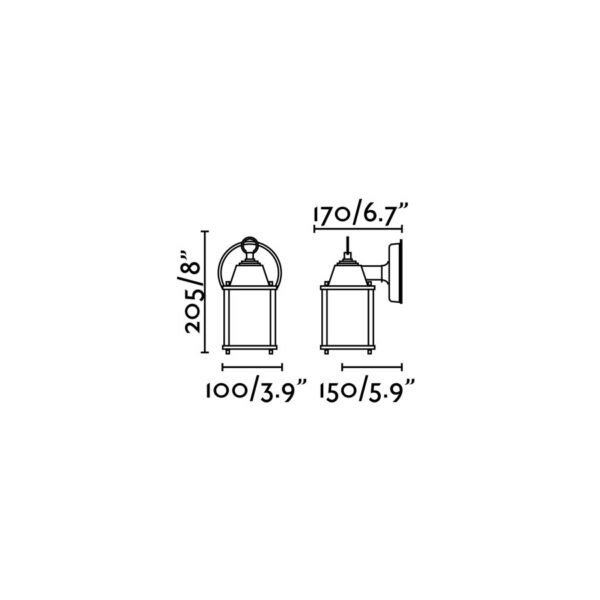 Faro Barcelona DADO-P Επιτοίχιο Φωτιστικό Καφέ Χρώματος 1XE27 15W – 71606