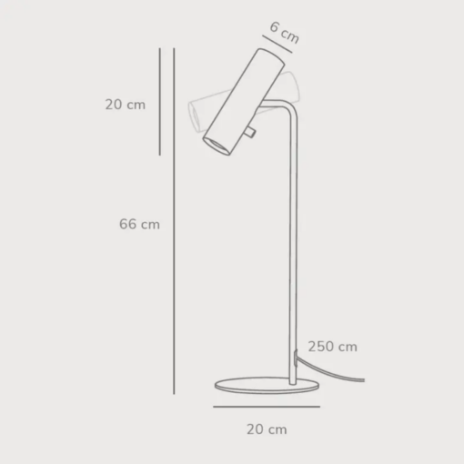 Επιτραπέζιο Φωτιστικό DFTP  Mib6 1xGU10 Μαύρου Χρώματος – 71655003