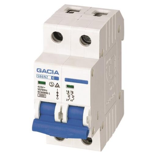 ΑΥΤΟΜΑΤΑΚΙ ΔΙΠΟΛΙΚΟ 2X20A 1P+Ν 3KA GACIA EUROLAMP – 500-42313