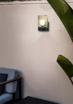 Faro Barcelona KILA Σκούρο Γκρι Φωτιστικό Τοίχου  E27 με Διαφανή Διαχύτη 15W  IP65 – 71743