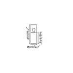 Faro Barcelona KILA 400 Σκούρο Γκρι Φωτιστικό Φάρος E27 με Διαφανή Διαχύτη 15W IP65 – 71746