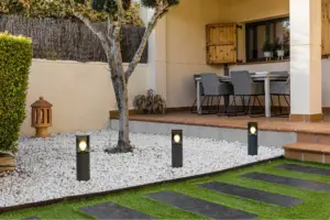 Faro Barcelona KILA 400 Σκούρο Γκρι Φωτιστικό Φάρος E27 με Ανθρακί Διαχύτη IP65 – 71747