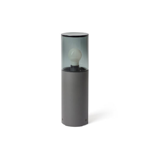 Faro Barcelona KILA 400 Σκούρο Γκρι Φωτιστικό Φάρος E27 με Ανθρακί Διαχύτη IP65 – 71747