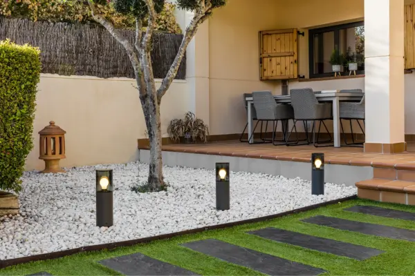 Faro Barcelona KILA 400 Σκούρο Γκρι Φωτιστικό Φάρος E27 με Ανθρακί Διαχύτη IP65 – 71747