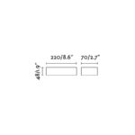 Faro Barcelona Επιτοίχιο Φωτιστικό βεράντας DORO 220 LED 13W 3000K IP65 Χρώματος Σκουριάς – 71902