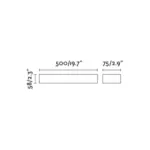 Faro Barcelona DORO 500 Επιτοίχιο Φωτιστικό Updown LED σε Λευκό Χρώμα 28W 3000K IP65 – 71906