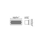 Faro Barcelona STRIPE-1 Χωνευτό Φωτιστικό, Αδιάβροχο, Σκούρου Γκρι Χρώματος, 5W 3000K- 72095