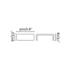 Faro Barcelona Φωτιστικό Τοίχου Led 6W Up-Down Bracket Σκούρο Γκρι IP44  – 72272