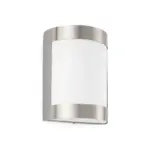 Faro Barcelona Φωτιστικό Τοίχου Cela-1 Νίκελ Ματ IP54 1XE27 – 72280
