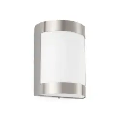 Faro Barcelona Φωτιστικό Τοίχου Cela-1 Νίκελ Ματ IP54 1XE27 – 72280