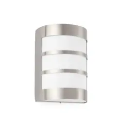 Faro Barcelona  Φωτιστικό Τοίχου Cela-2  Νίκελ Ματ IP54 1XE27 – 72281