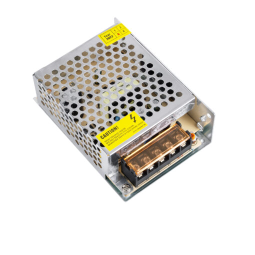 GloboStar® 73033 Μεταλλικό Τροφοδοτικό PELV για Προϊόντα LED 60W 5A – AC 220-240V σε DC 12V – IP20 – Μ11 x Π8 x Υ3.5cm – 2 Χρόνια Εγγύηση