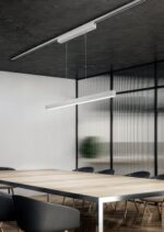 Κρεμαστό Φωτιστικό Ράγας Trio Lighting  LED 29W Νίκελ Ματ Μεταλλικό Dimmable 3400lm  3000K – 73043107