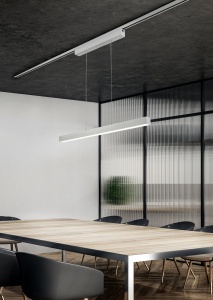 Κρεμαστό Φωτιστικό Ράγας Trio Lighting  LED 29W Νίκελ Ματ Μεταλλικό Dimmable 3400lm  3000K – 73043107