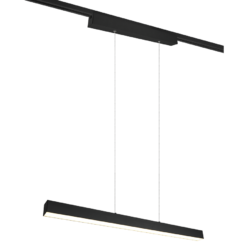 Κρεμαστό Φωτιστικό Ράγας Trio Lighting  LED 29W Μαύρο Ματ Μεταλλικό Dimmable 3400lm  3000K – 73043132