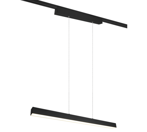 Κρεμαστό Φωτιστικό Ράγας Trio Lighting  LED 29W Μαύρο Ματ Μεταλλικό Dimmable 3400lm  3000K – 73043132