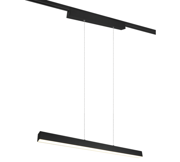 Κρεμαστό Φωτιστικό Ράγας Trio Lighting  LED 29W Μαύρο Ματ Μεταλλικό Dimmable 3400lm  3000K – 73043132