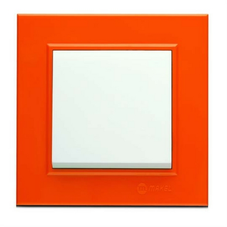 Πλαίσιο 1 θέσης πορτοκαλί μικρό Makel Karea – 73094701