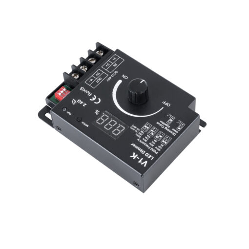 GloboStar® 73117 V1-K SKYDANCE DC RF 2.4Ghz Dimmer PWM Frequency Controller 1 Κανάλι DC 12-24V 1 x 20A 480W – Max 20A 480W – IP20 Μ10.7 x Π7.5 x Υ3.8cm – 5 Χρόνια Εγγύηση