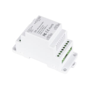 GloboStar® 73137 DA SKYDANCE DC DMX512 Signal Amplifier Din Rail Ράγας 2 Καναλιών DC 12-48V – IP20  Μ11.5 x Π5 x Υ6.5cm – 5 Χρόνια Εγγύηση
