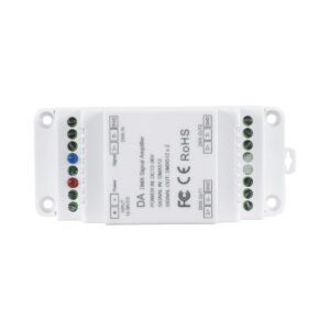 GloboStar® 73137 DA SKYDANCE DC DMX512 Signal Amplifier Din Rail Ράγας 2 Καναλιών DC 12-48V – IP20  Μ11.5 x Π5 x Υ6.5cm – 5 Χρόνια Εγγύηση