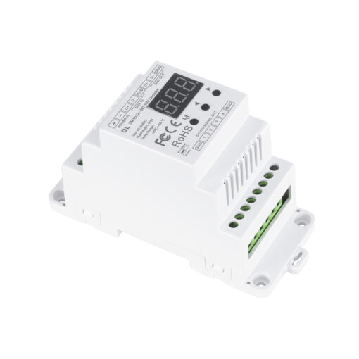 GloboStar® 73139 DL SKYDANCE DC DMX512 Signal Amplifier Din Rail Ράγας 2 Καναλιών DC 12-48V – IP20  Μ11.5 x Π5 x Υ6.5cm – 5 Χρόνια Εγγύηση