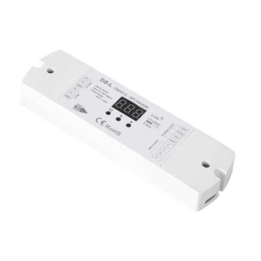 GloboStar® 73142 DS-L SKYDANCE DC RF 2.4Ghz DMX512 to SPI Decoder DC 5-24V – IP20  Μ17 x Π5 x Υ2.5cm – 5 Χρόνια Εγγύηση