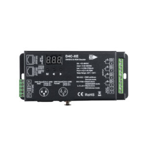 GloboStar® 73147 D4C-XE SKYDANCE DC DMX512 Constant Current & RDM Decoder 4 Καναλιών DC 12-48V 4 x 1.75A 315W – Max 7A 315W – IP20 Π16.5 x Π7 x Υ3.7cm – 5 Χρόνια Εγγύηση