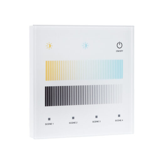 GloboStar® 73151 T12-S SKYDANCE Ασύρματο DMX512 Επιτοίχιο Χειριστήριο RF 2.4Ghz 1 Group για όλα τα SKYDANCE DMX512 Controller AC 100-240V Max 0.1A – IP20 Μ8.5 x Μ8.5 x Π8.5 x Υ3.5cm – 5 Χρόνια Εγγύηση