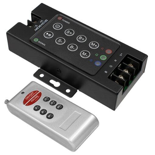 GloboStar® 73405 Ασύρματος LED RGB Controller με Χειριστήριο RF 12v (360w) – 24v (720w) DC