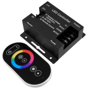 GloboStar® 73406 Ασύρματος LED RGB Controller με Χειριστήριο Αφής 2.4G RF 12v (216w) – 24v (432w) DC