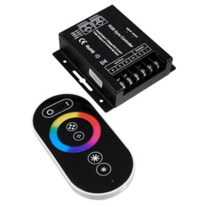 GloboStar® 73410 Ασύρματος LED RGB Controller με Χειριστήριο Αφής 2.4G RF SYNC 12V (288w) – 24V (576w) DC