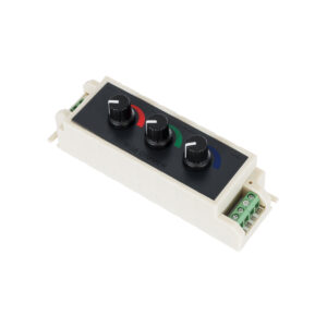 GloboStar® 73419 DC RGB Dimmer Controller 3 Καναλιών DC 12V 3 x 9A 144W – Max 27A 144W – IP20 Μ13 x Π4 x Υ4.5cm – 3 Χρόνια Εγγύηση