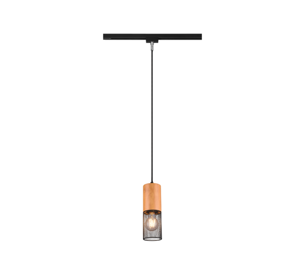 Κρεμαστό Φωτιστικό Trio Lighting DUOLINE  1x E27 Μαύρο Ματ Μεταλλικό   – 73430132