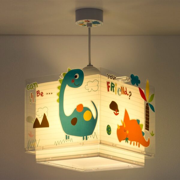 Dinos κρεμαστό παιδικό φωτιστικό οροφής Ango – 73452