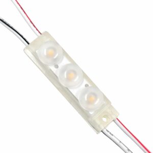 GloboStar® 73710 20 Τεμάχια x LED Modules 3 x SMD 3030 Philips 1W 120lm DC 12V IP67 Θερμό Λευκό 3000k