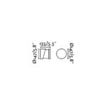 BLOCK W/L – POST LAMP CONCRETE 1xE27 FARO – 74139