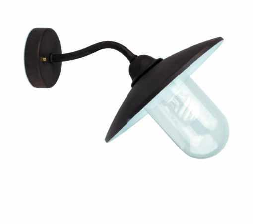 WALLY-2 RUST WALL LAMP 1 X E27 FARO – 74261