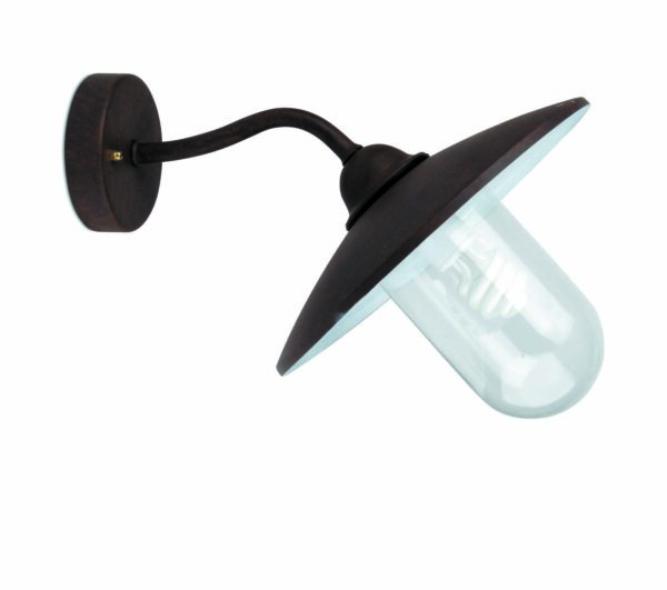 WALLY-2 RUST WALL LAMP 1 X E27 FARO – 74261